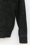 11 By BORIS BIDJAN SABERI CR1B F-1229 Black dyed waxed sweatshirt UNI
